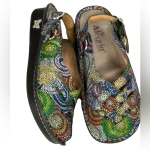 Alegria ladies leather nurse scrub work shoes sandals size 7.5